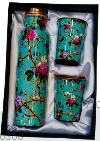 Luxury Copper Gift Set for Festive and Premium Corporate Gifting, Elegant Drinkware Combo for Home Use, Special Occasions and Gift Hampers